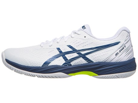 Asics Gel Game 9 AC\ White/Mako Blue Mens Shoes