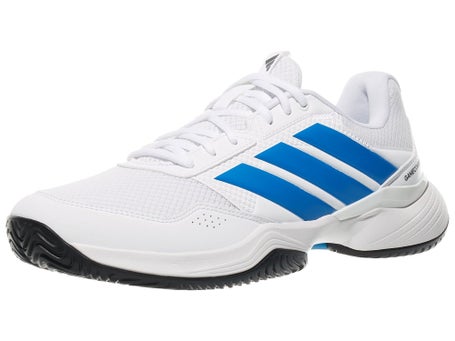 adidas Game Court 3 AC\White/Lucid Ray Blue Mens Shoes
