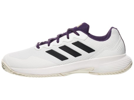 adidas GameCourt 2 AC\White/Black/Plum Mens Shoes