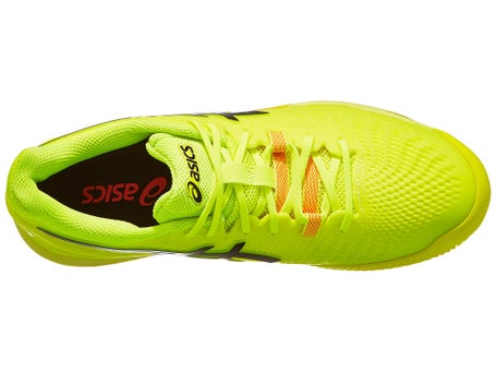 Tennis Shoes Asics Green And Yellow Asics Gel Resolution Clay