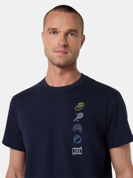Asics Mens Paris Game Seasonal Graphic T-Shirt Navy