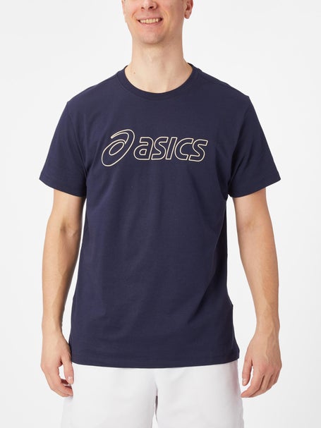 Asics Mens Logo T-Shirt Navy