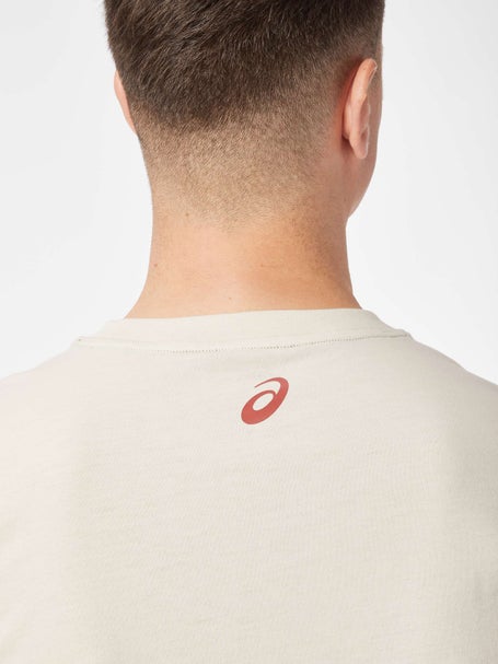 Asics Mens Logo T-Shirt Beige