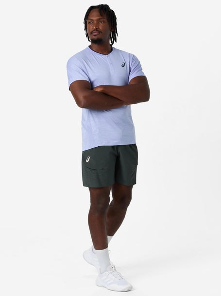 Asics Mens New York Match 7 Short Dark Grey