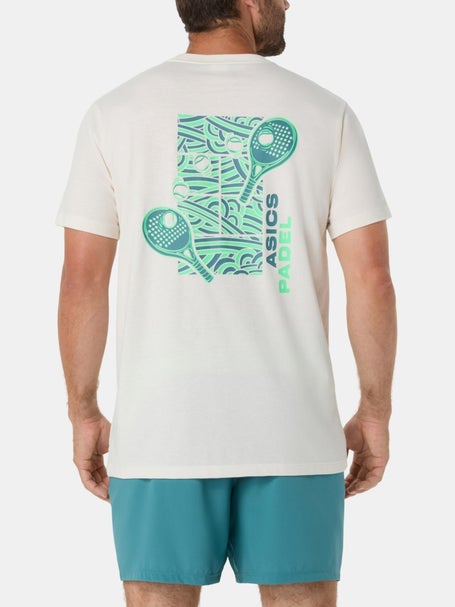 Asics Mens PDL Court Graphic T-Shirt Beige