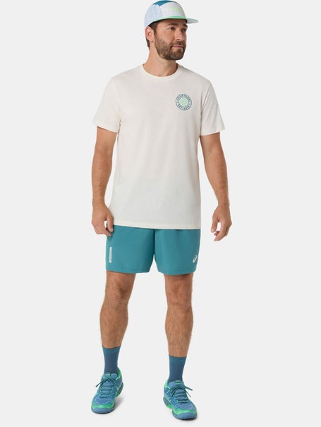 Asics Mens PDL Court Graphic T-Shirt Beige