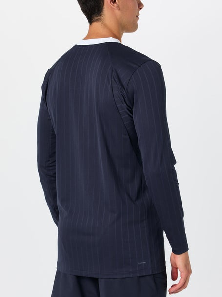 adidas Mens Paris Wow Longsleeve Top Navy
