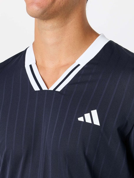 adidas Mens Paris Wow Longsleeve Top Navy