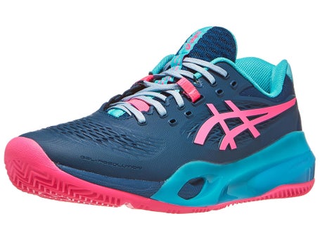 Scarpe Asics Gel Resolution X Blu Mako Rosa Uomo PADEL