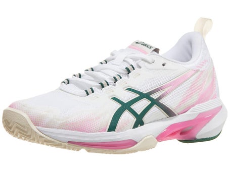 Asics Sonicsmash FF Padel\White/Jewel Grn Womens Shoes