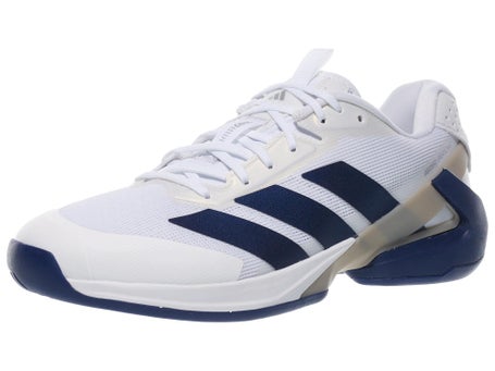 adidas adizero Ubersonic 5 AC\White/Dk Blue Mens Shoes