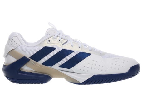 adidas adizero Ubersonic 5 AC\White/Dk Blue Mens Shoes