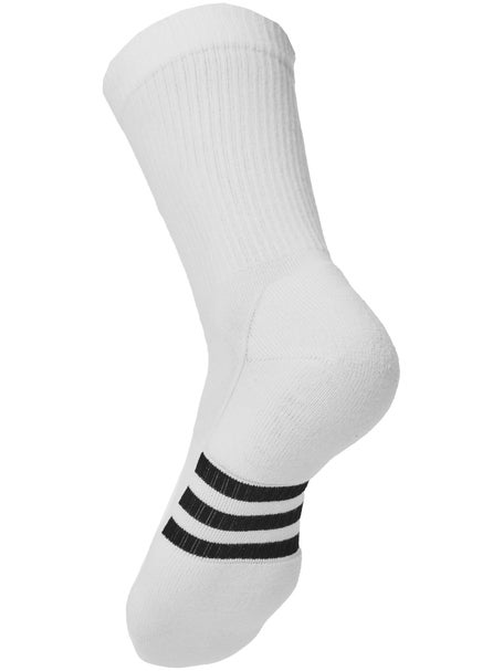 adidas Men's Cushioned Crew Socks 3 Pack (White)