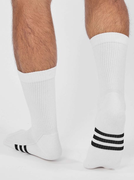 adidas Training 3 pack crew socks in white