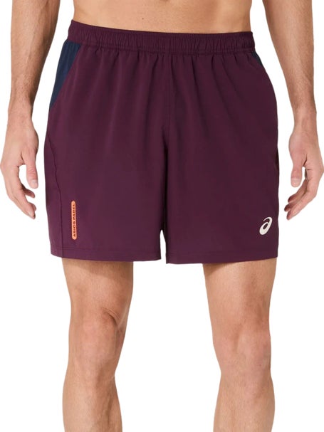 Asics Mens PDL Court 7 Short Dark Aubergine