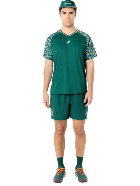 Asics Mens PDL Court 7 Short Jewel Green