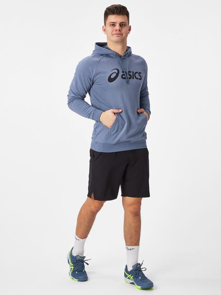 asics men's pull over warmup hood training clothes