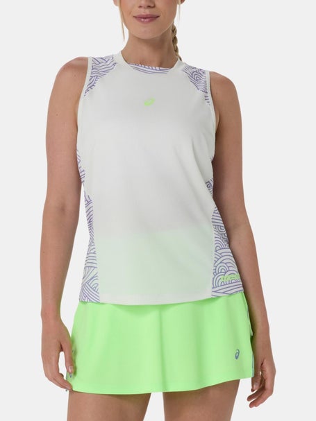 Asics Womens PDL Court Print Tank Beige/Purple