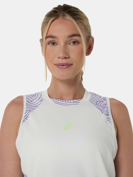 Asics Womens PDL Court Print Tank Beige/Purple