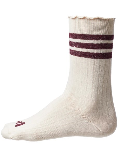adidas Tennis Glow Socks Beige/Maroon
