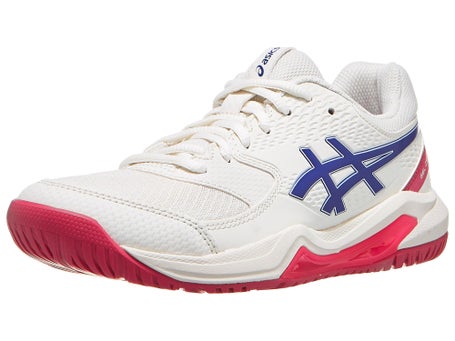 Asics Gel Dedicate 8 AC\Cream/Dark Cobalt Womens Shoes