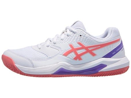 Asics Gel Dedicate 8 Padel\White/Guava Womens Shoes
