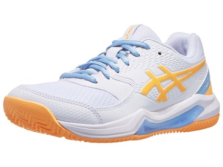 Asics Gel Dedicate 8 Padel\White/Orange Womens Shoes