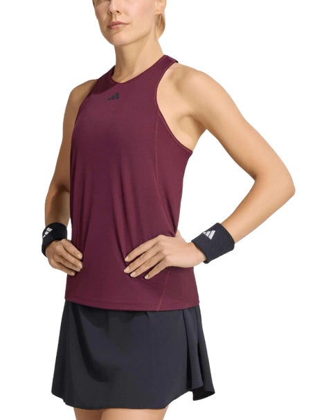 adidas Womens Fall Club Tank Maroon