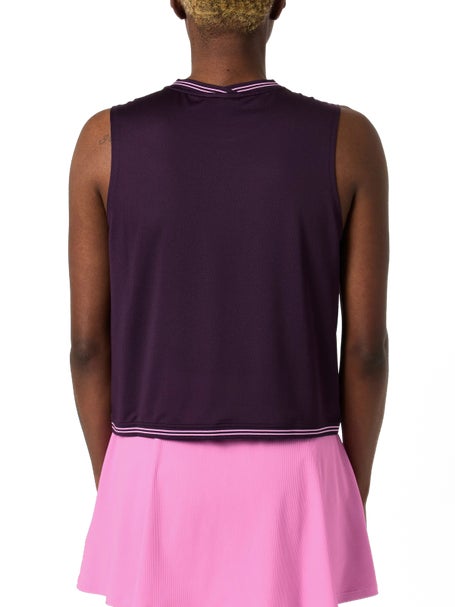 Asics Womens Game Sleeveless Top Dark Aubergine