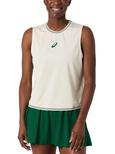 Asics Damen Game Top Ärmellos Soft Oat