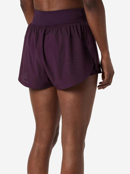 Asics Womens New York Match Laser Cut Short Aubergine