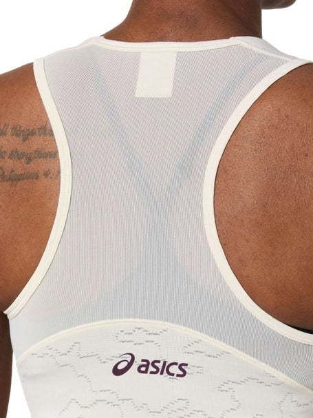 Asics Womens New York Jacquard Crop Top Soft Oat