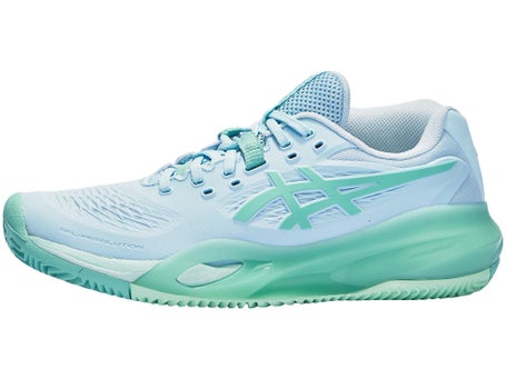 Asics Gel Resolution X Clay\Lt Bl/Oasis Gn Womens Shoe