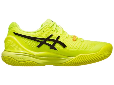 Asics Gel Resolution 9 Clay\Yellow/Black Womens Shoes