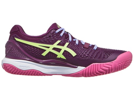 Asics Gel Resolution 9 Padel\Mauve/Green Womens Shoes