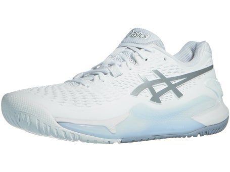 Asics Gel Resolution 9 Clay White/Silver Women's Shoes