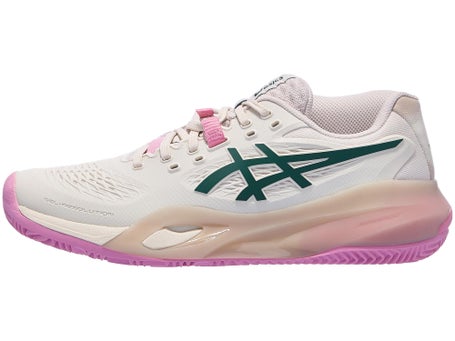 Asics Gel Resolution X Padel\Oat/Jewel Grn Womens Shoe