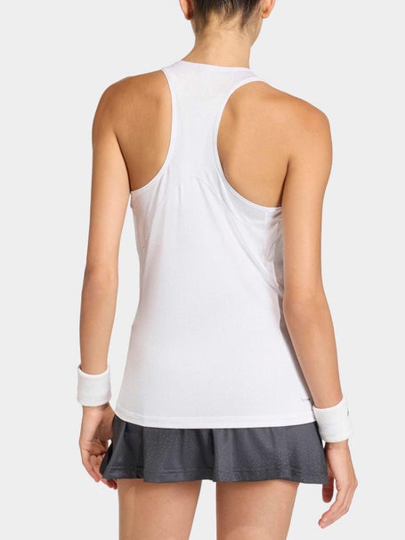 adidas Womens Spring Club Graphic Tank - White