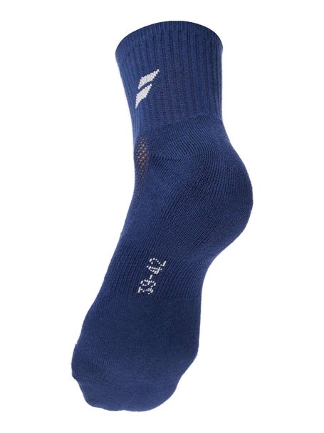 Babolat 3 Pairs Pack Quarter Sock White/Blue/Grey