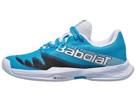 Babolat Jet Premura 2 Padel\Cyan Blue/White Junior Shoe