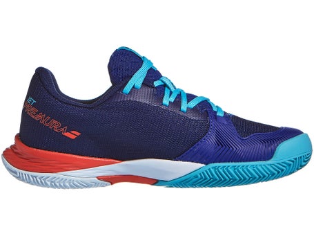 Babolat Jet Premura 2 Padel\Blue/Poppy Red Junior Shoes