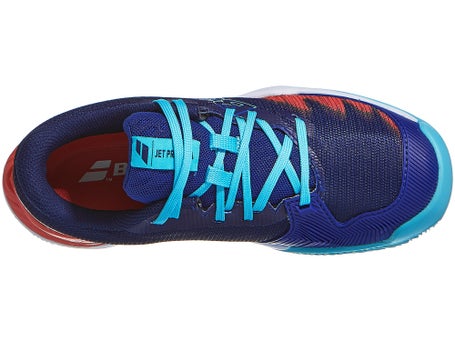 Babolat Jet Premura 2 Padel\Blue/Poppy Red Junior Shoes