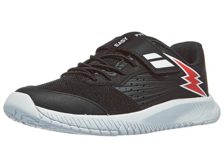 Babolat Pulsion Velcro ALLCOURT Kinderschuh Schwarz Fiesta