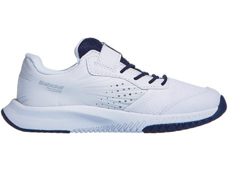 Babolat Pulsion AC Velcro\ White/Blue Junior Shoes