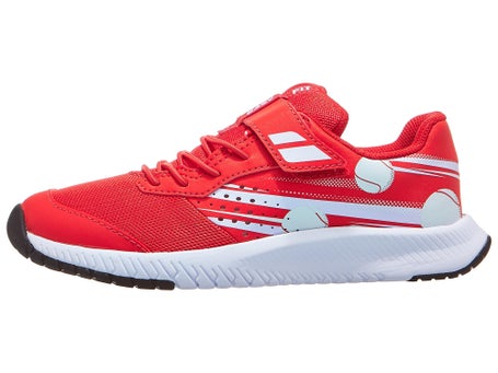 Babolat Pulsion AC Velcro\Cherry Tomato/Wh Junior Shoes