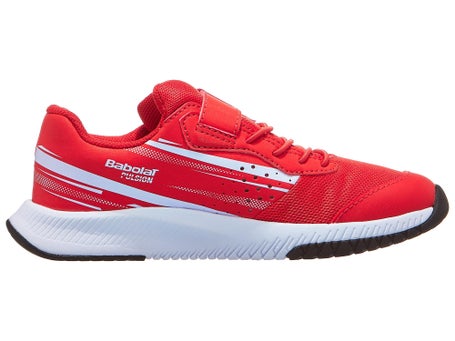 Babolat Pulsion AC Velcro\Cherry Tomato/Wh Junior Shoes