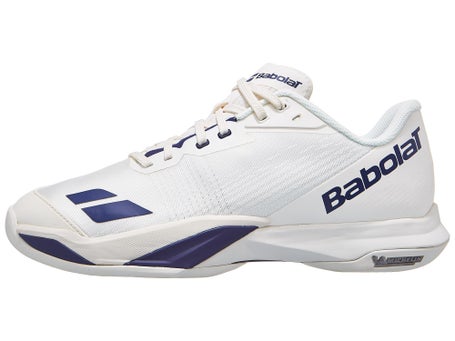 Babolat Jet Mach IV AC\Cream/Dark Blue Mens Shoes