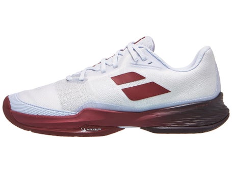 Babolat Jet Mach III AC\White/Burgundy Mens Shoes