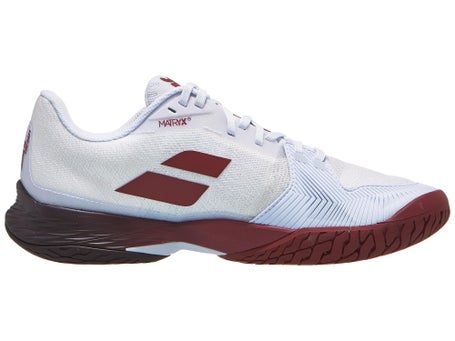 Babolat Jet Mach III AC\White/Burgundy Mens Shoes