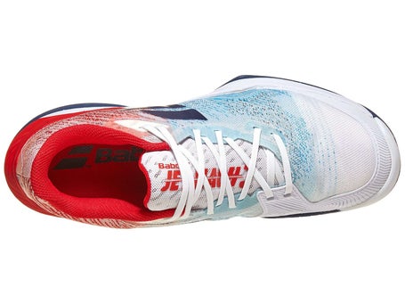 Zapatillas hombre Babolat Jet Mach III Blanco Azul MULTIPISTA
